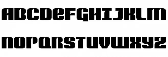Nightwraith Expanded 字体 大写