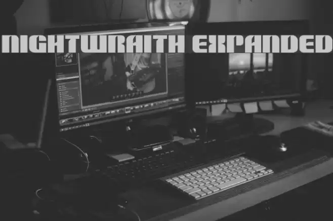 Nightwraith Expanded Font examples