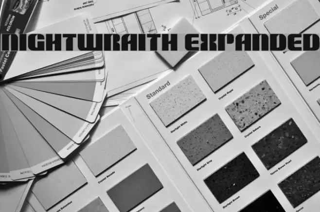 Nightwraith Expanded Font examples