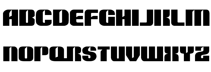 Nightwraith Expanded Font LOWERCASE