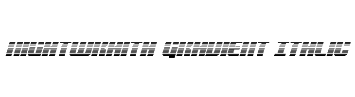 Nightwraith Gradient Italic  नि: शुल्क फ़ॉन्ट्स डाउनलोड