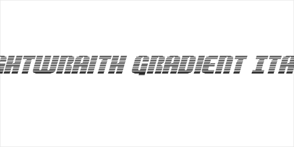 Nightwraith Gradient Italic Logo