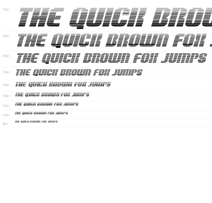 Nightwraith Gradient Italic Waterfall