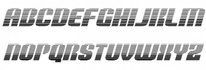 Nightwraith Gradient Italic Schriftart Kleinbuchstaben