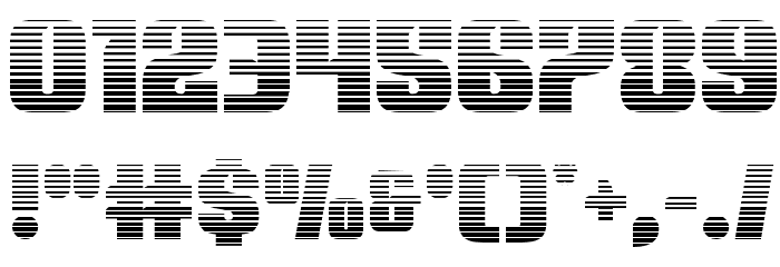 Nightwraith Gradient Font OTHER CHARS
