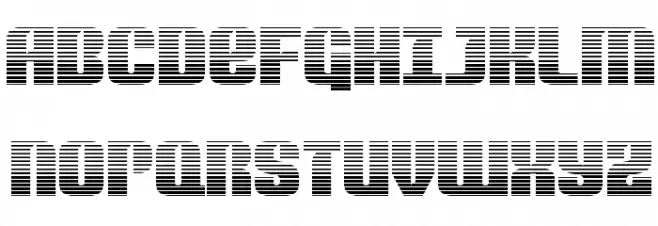 Nightwraith Gradient Schriftart Groß