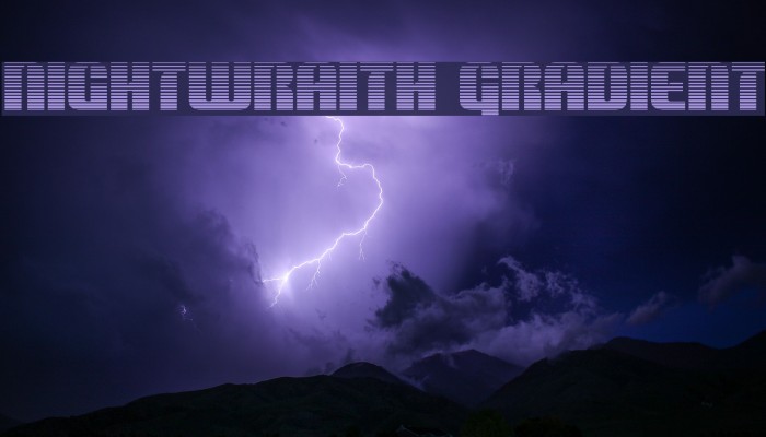 Nightwraith Gradient Font examples