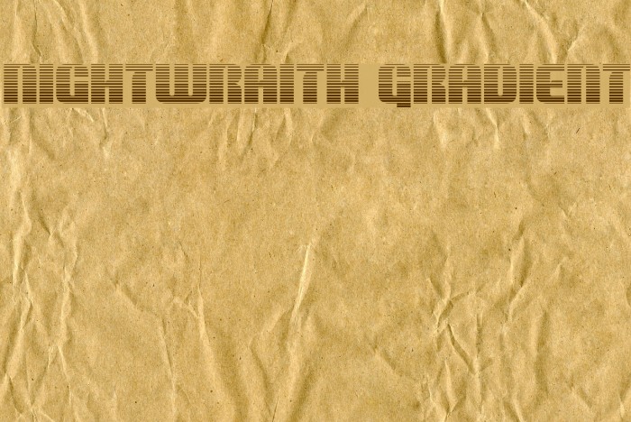 Nightwraith Gradient Font examples