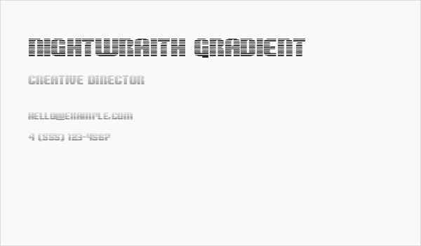 Nightwraith Gradient Business Card