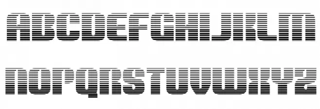Nightwraith Gradient 字体 小写