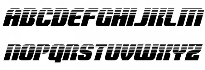 Nightwraith Halftone Italic Font Litere mici