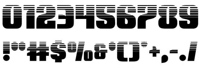 Nightwraith Halftone Font OTHER CHARS