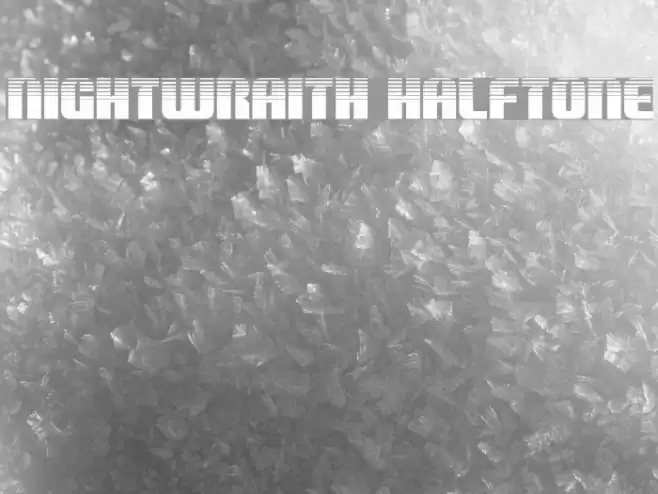 Nightwraith Halftone Font examples