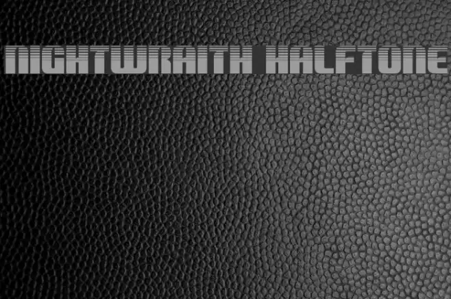 Nightwraith Halftone Font examples