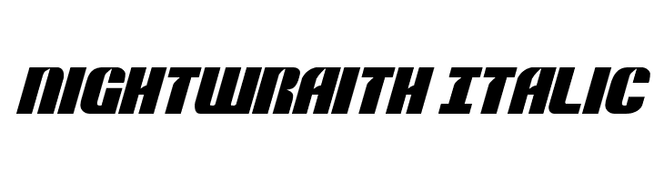 Nightwraith Italic  Fuentes Gratis Descargar
