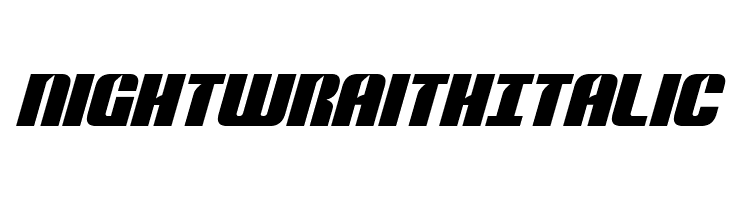 Nightwraith Italic  font caratteri gratis