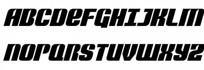 Nightwraith Italic Schriftart Groß