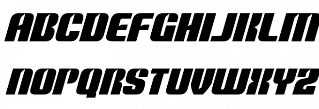 Nightwraith Italic फ़ॉन्ट लोअरकेस
