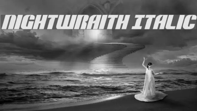 Nightwraith Italic Font examples