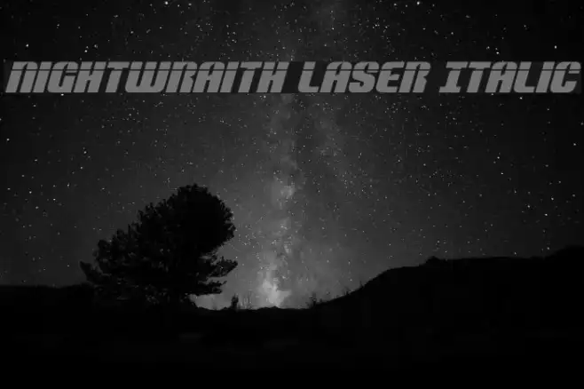 Nightwraith Laser Italic Example 2