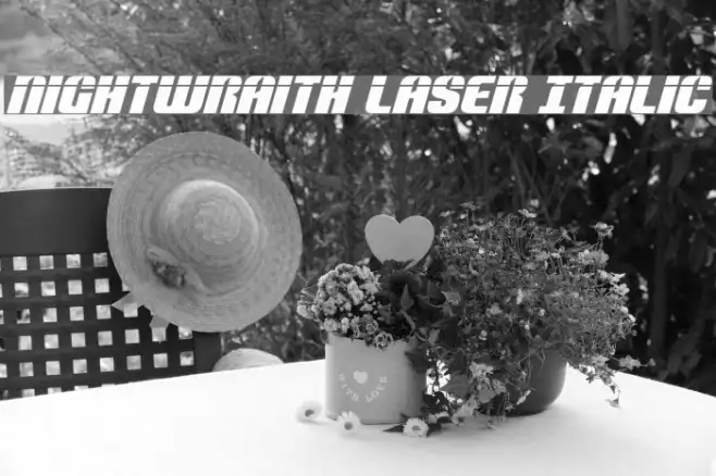 Nightwraith Laser Italic Example 3