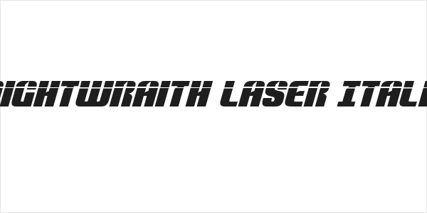 Nightwraith Laser Italic Logo