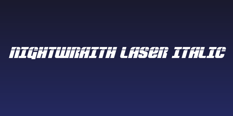 Nightwraith Laser Italic Social Header