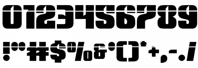 Nightwraith Laser Font OTHER CHARS