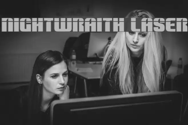 Nightwraith Laser Font examples