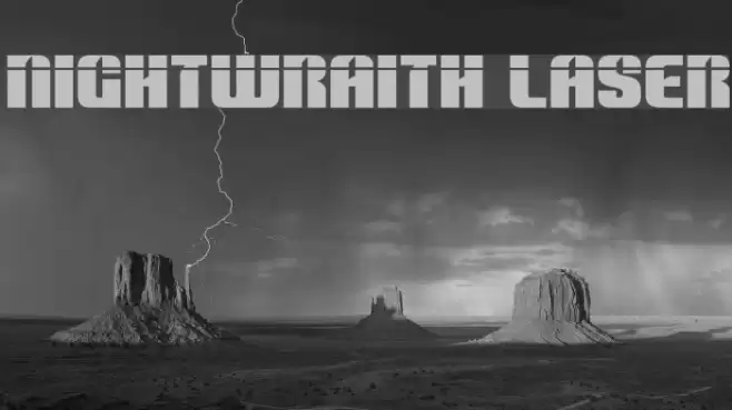 Nightwraith Laser Font examples