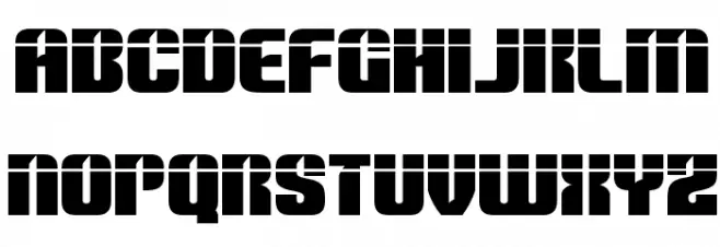 Nightwraith Laser 字体 小写