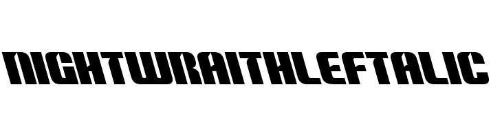Nightwraith Leftalic  Fuentes Gratis Descargar