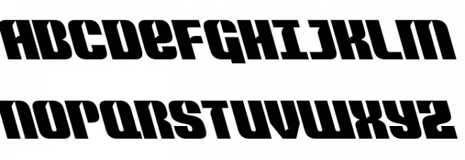 Nightwraith Leftalic 字体 大写
