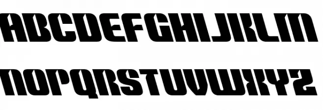 Nightwraith Leftalic Font LOWERCASE