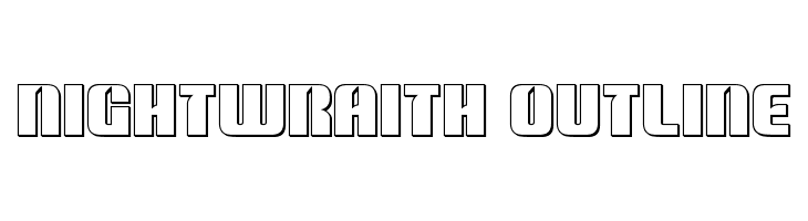 Nightwraith Outline  Fuentes Gratis Descargar