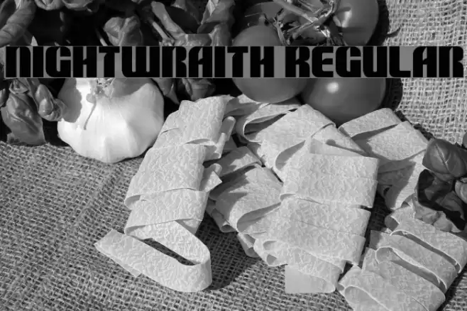 Nightwraith Regular Font examples
