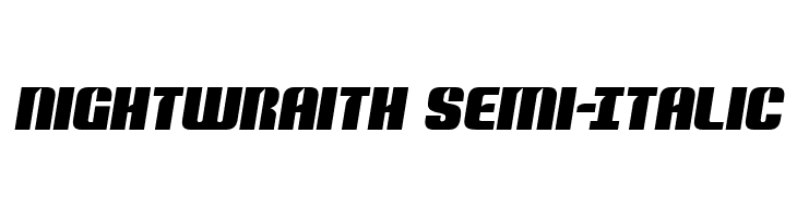 Nightwraith Semi-Italic  Fuentes Gratis Descargar
