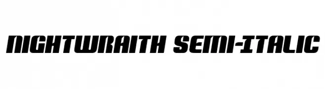 Nightwraith Semi-Italic  नि: शुल्क फ़ॉन्ट्स डाउनलोड