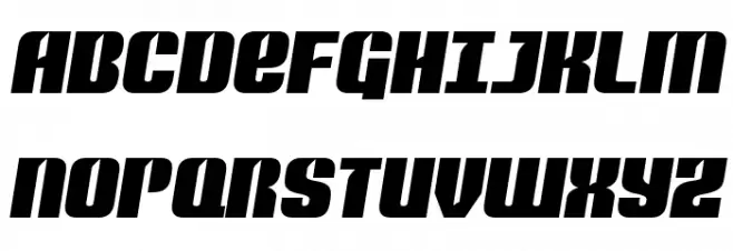 Nightwraith Semi-Italic フォント 大文字