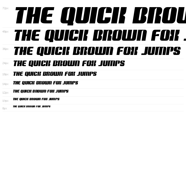 Nightwraith Semi-Italic Waterfall