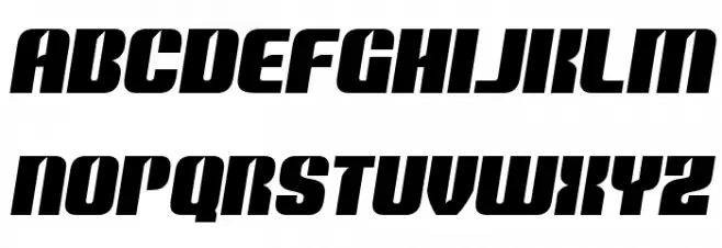 Nightwraith Semi-Italic फ़ॉन्ट लोअरकेस