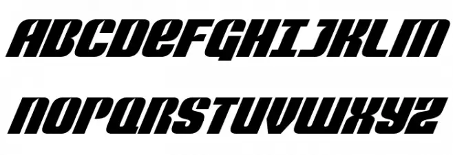 Nightwraith Super-Italic Fuentes MAYÚSCULAS