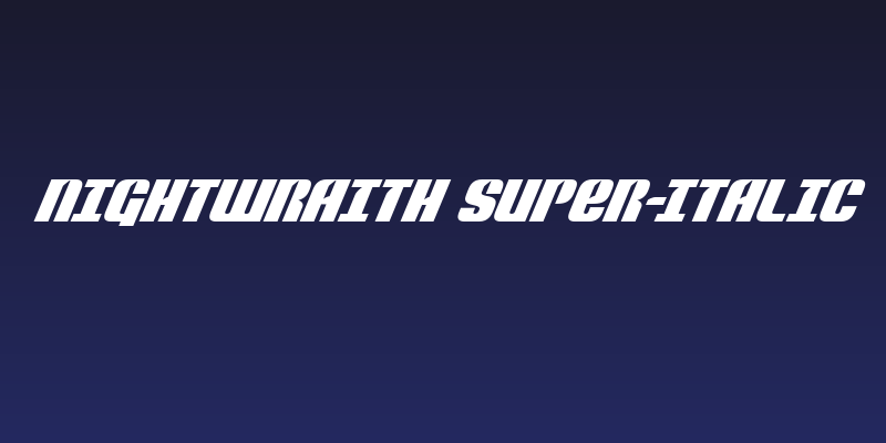 Nightwraith Super-Italic Social Header
