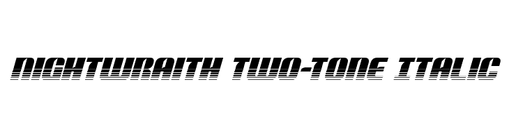 Nightwraith Two-Tone Italic Font