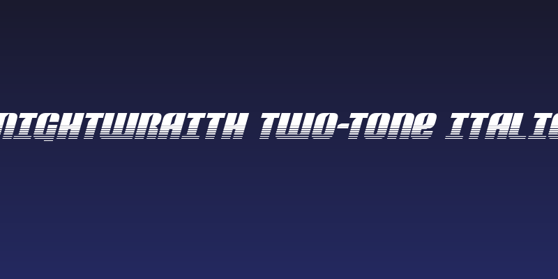 Nightwraith Two-Tone Italic Social Header