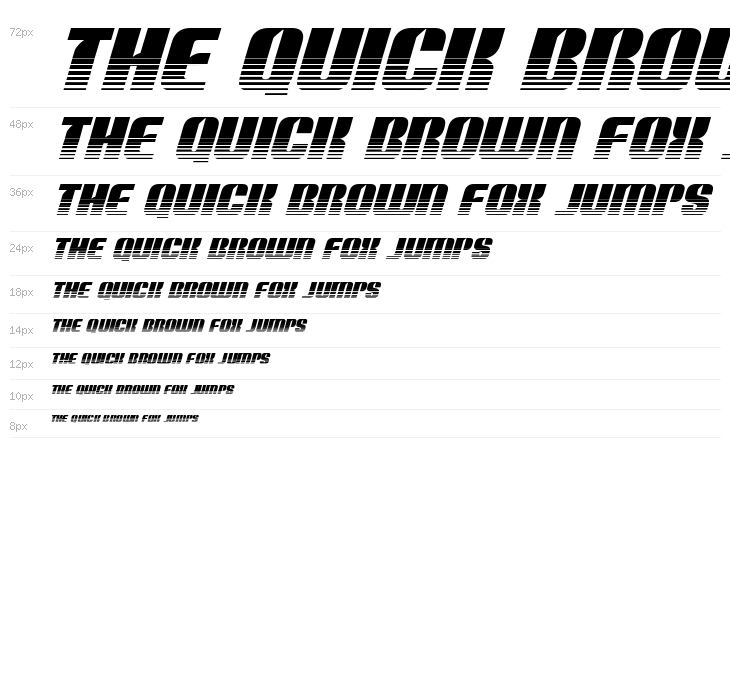 Nightwraith Two-Tone Italic Waterfall