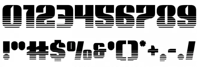 Nightwraith Two-Tone Font OTHER CHARS