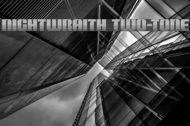 Nightwraith Two-Tone Font examples
