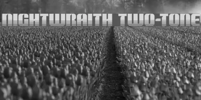 Nightwraith Two-Tone Font examples