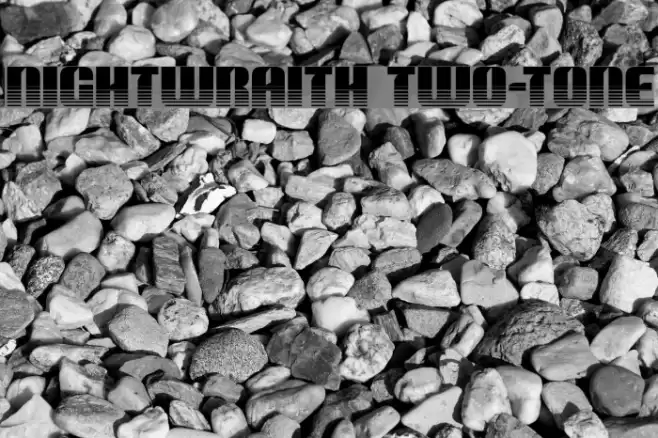 Nightwraith Two-Tone Font examples